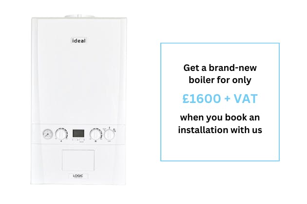 Get a new boiler for only £1600 + VAT